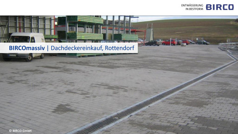 BIRCOmassiv-Schwerlastbefahrung-Rinne-Dachdeckereinkauf-Rottendorf